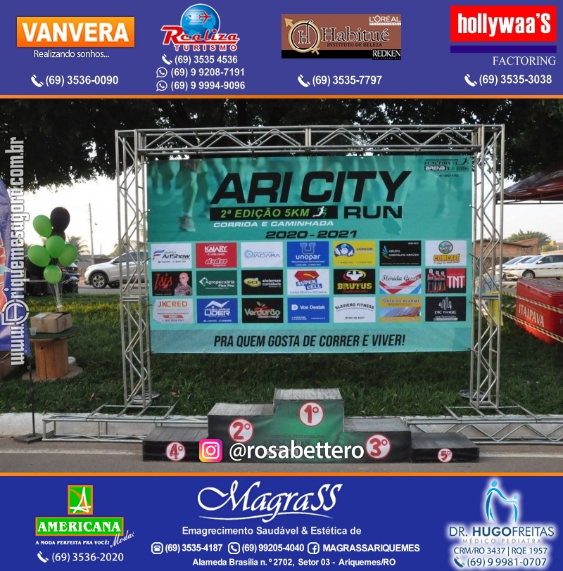 2°Edição da CORRIDA DE RUA ARI CITY RUN em Ariquemes