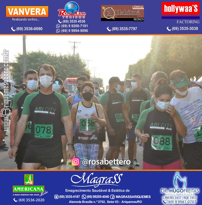 2°Edição da CORRIDA DE RUA ARI CITY RUN em Ariquemes