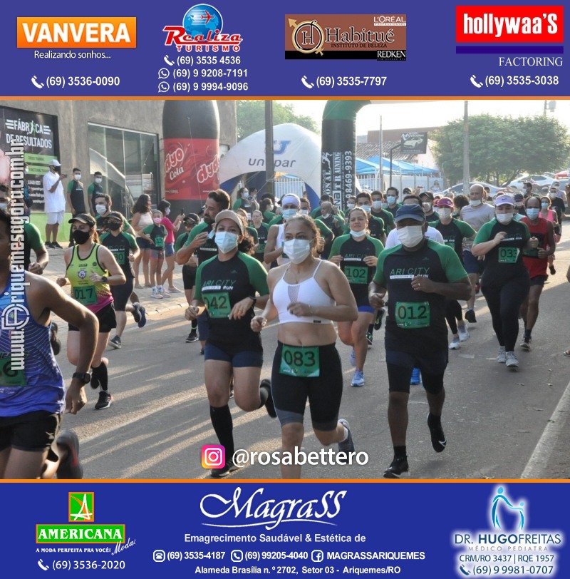 2°Edição da CORRIDA DE RUA ARI CITY RUN em Ariquemes