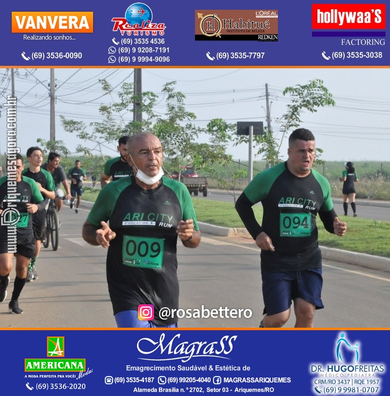 2°Edição da CORRIDA DE RUA ARI CITY RUN em Ariquemes