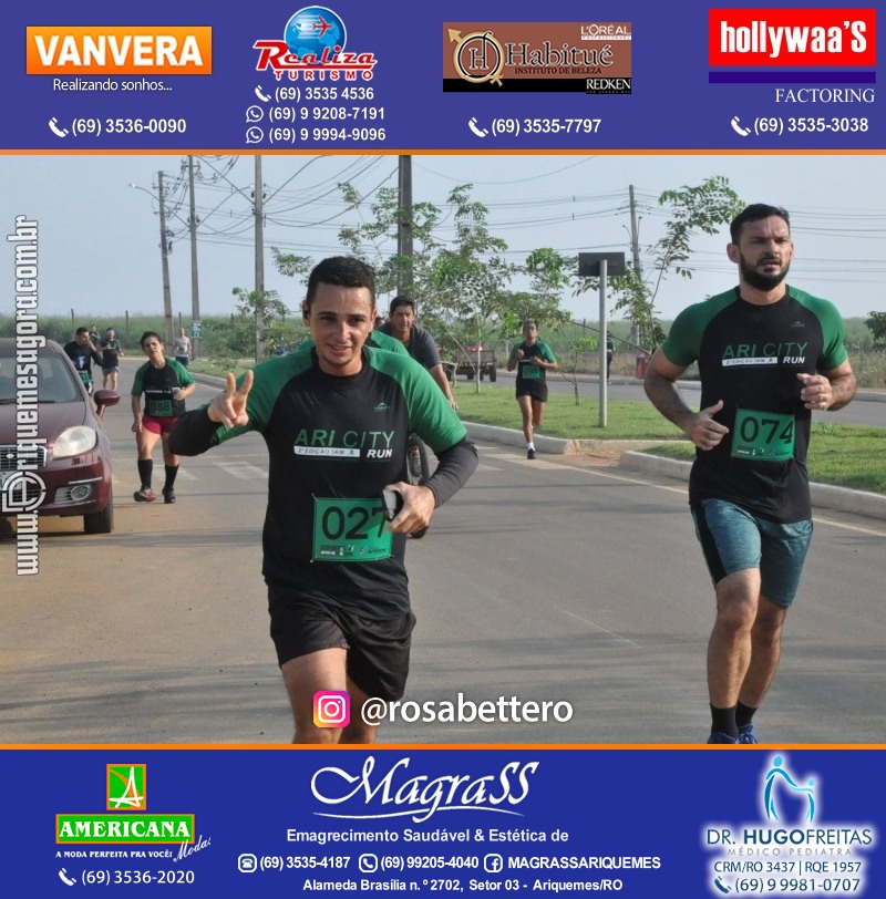 2°Edição da CORRIDA DE RUA ARI CITY RUN em Ariquemes