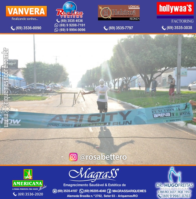 2°Edição da CORRIDA DE RUA ARI CITY RUN em Ariquemes