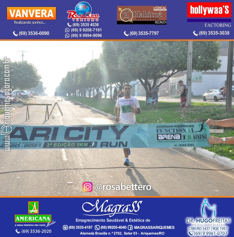 2°Edição da CORRIDA DE RUA ARI CITY RUN em Ariquemes