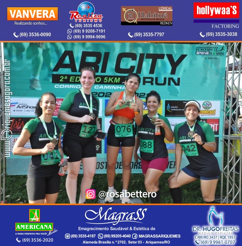 2°Edição da CORRIDA DE RUA ARI CITY RUN em Ariquemes
