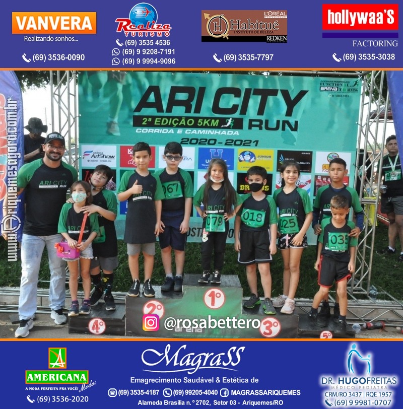 2°Edição da CORRIDA DE RUA ARI CITY RUN em Ariquemes