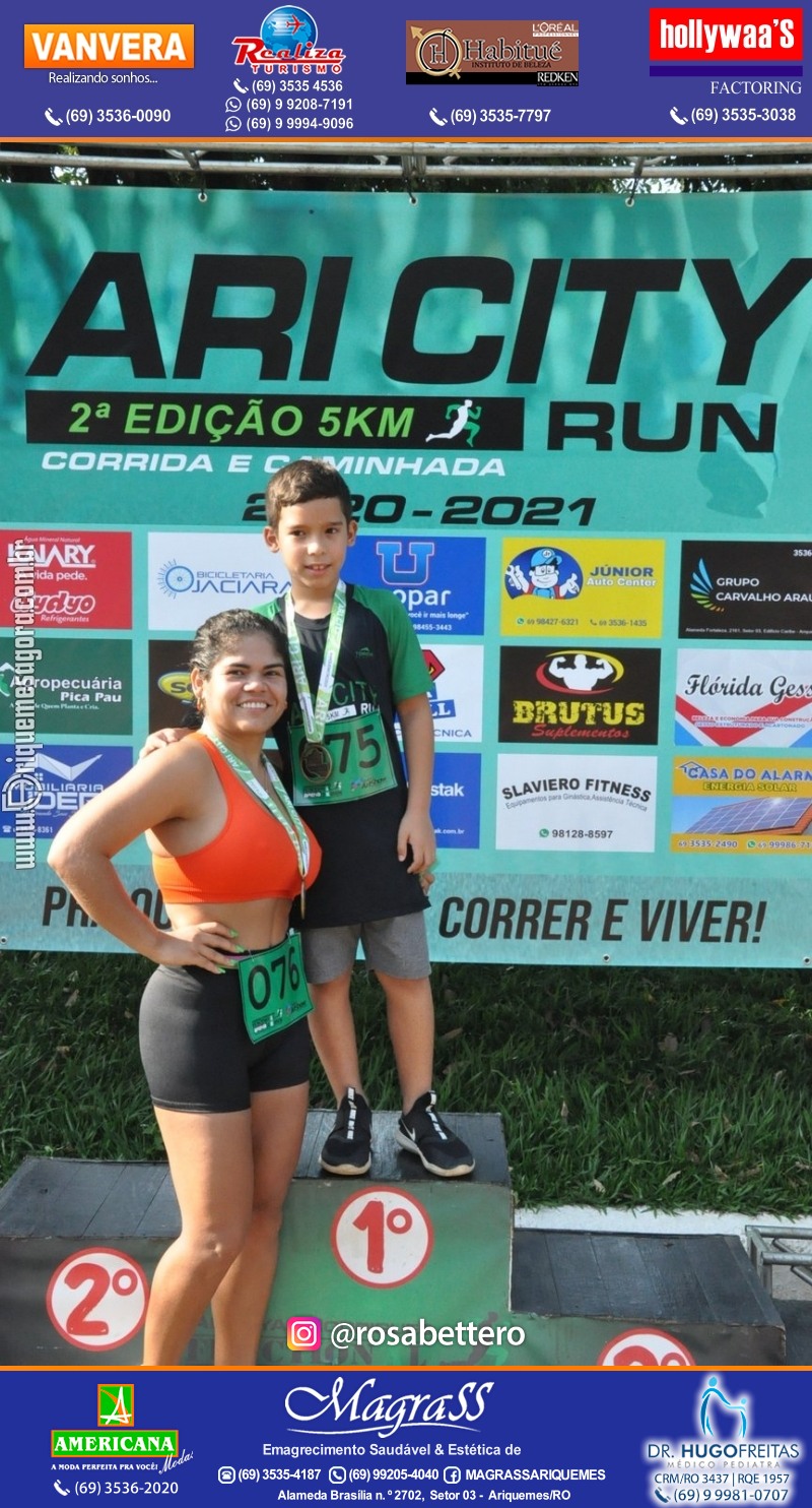 2°Edição da CORRIDA DE RUA ARI CITY RUN em Ariquemes