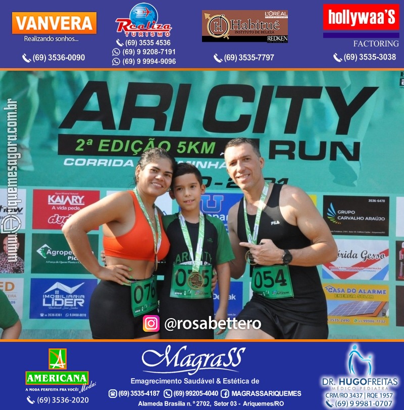 2°Edição da CORRIDA DE RUA ARI CITY RUN em Ariquemes