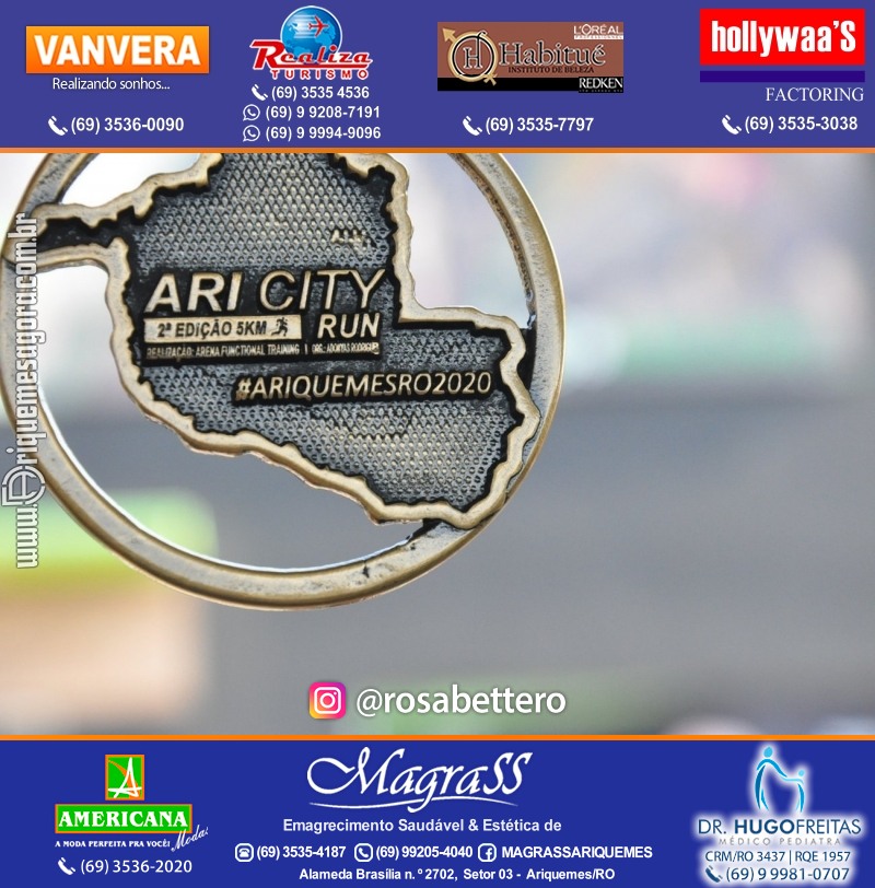 2°Edição da CORRIDA DE RUA ARI CITY RUN em Ariquemes