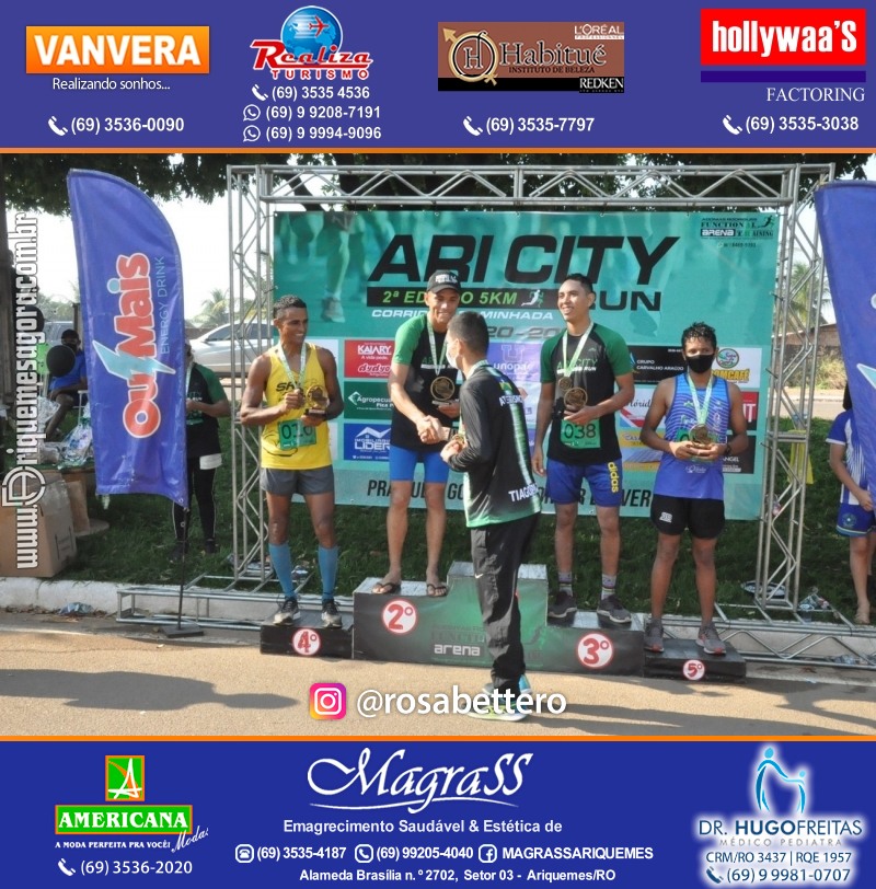 2°Edição da CORRIDA DE RUA ARI CITY RUN em Ariquemes