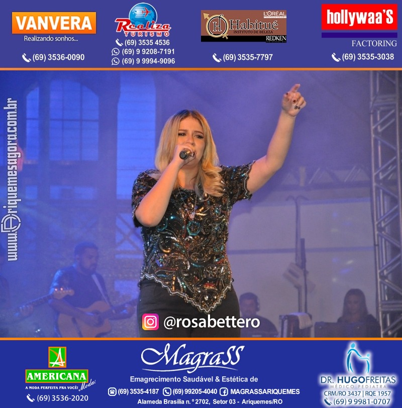 VAMOS LEMBRAR? Show com Marília Mendonça na EXPOARI em Ariquemes Rondônia