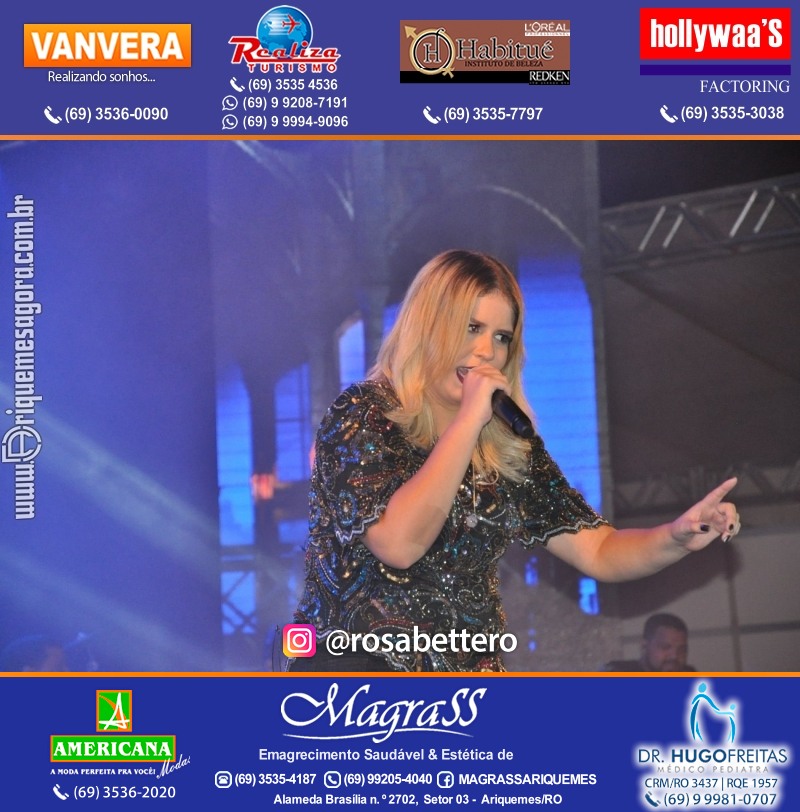 VAMOS LEMBRAR? Show com Marília Mendonça na EXPOARI em Ariquemes Rondônia