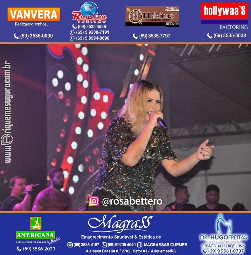 VAMOS LEMBRAR? Show com Marília Mendonça na EXPOARI em Ariquemes Rondônia