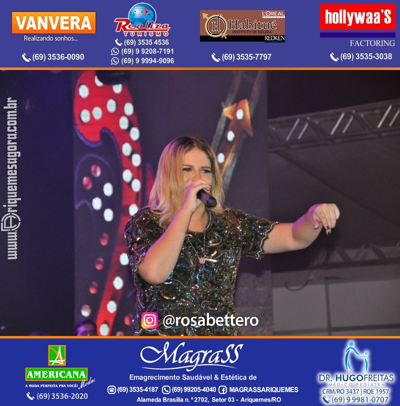 VAMOS LEMBRAR? Show com Marília Mendonça na EXPOARI em Ariquemes Rondônia