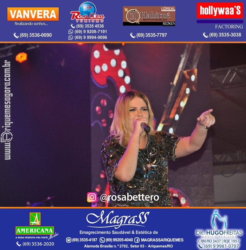 VAMOS LEMBRAR? Show com Marília Mendonça na EXPOARI em Ariquemes Rondônia