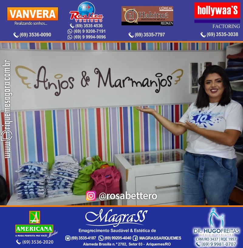 Coquetel de Aniversário 10 anos Loja ANJOS & MARMANJOS com  Hering Kids em Ariquemes