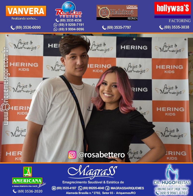 Coquetel de Aniversário 10 anos Loja ANJOS & MARMANJOS com  Hering Kids em Ariquemes