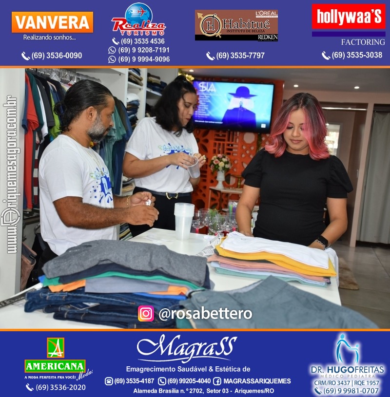 Coquetel de Aniversário 10 anos Loja ANJOS & MARMANJOS com  Hering Kids em Ariquemes