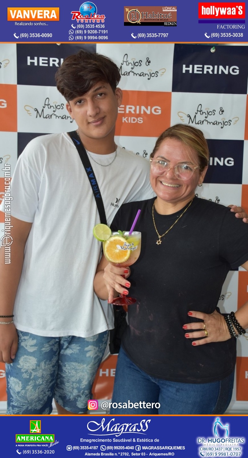 Coquetel de Aniversário 10 anos Loja ANJOS & MARMANJOS com  Hering Kids em Ariquemes