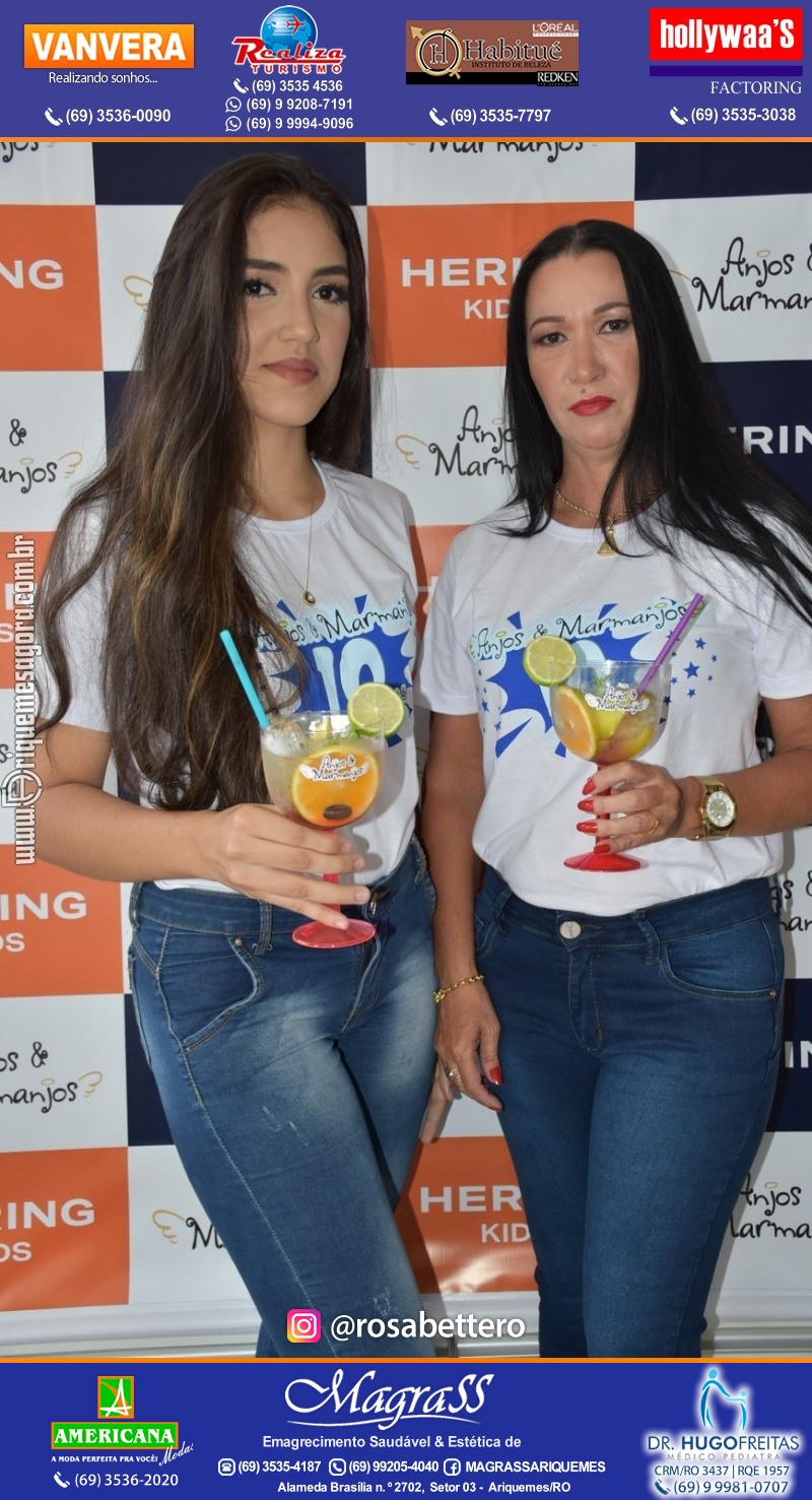 Coquetel de Aniversário 10 anos Loja ANJOS & MARMANJOS com  Hering Kids em Ariquemes