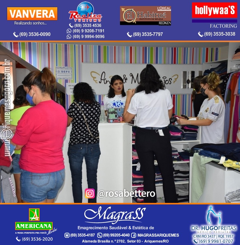 Coquetel de Aniversário 10 anos Loja ANJOS & MARMANJOS com  Hering Kids em Ariquemes