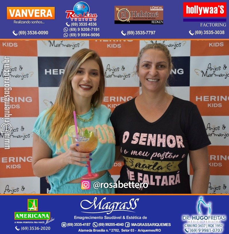 Coquetel de Aniversário 10 anos Loja ANJOS & MARMANJOS com  Hering Kids em Ariquemes