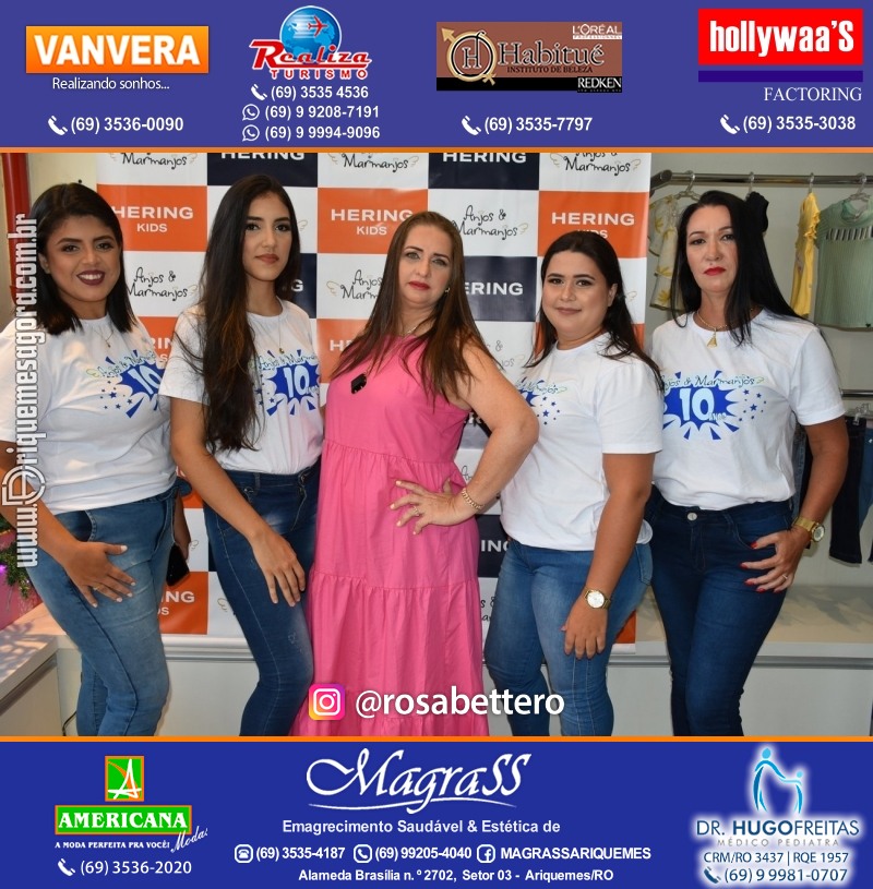Coquetel de Aniversário 10 anos Loja ANJOS & MARMANJOS com  Hering Kids em Ariquemes