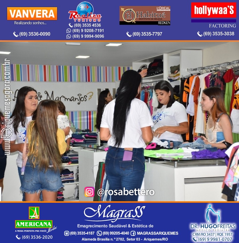 Coquetel de Aniversário 10 anos Loja ANJOS & MARMANJOS com  Hering Kids em Ariquemes