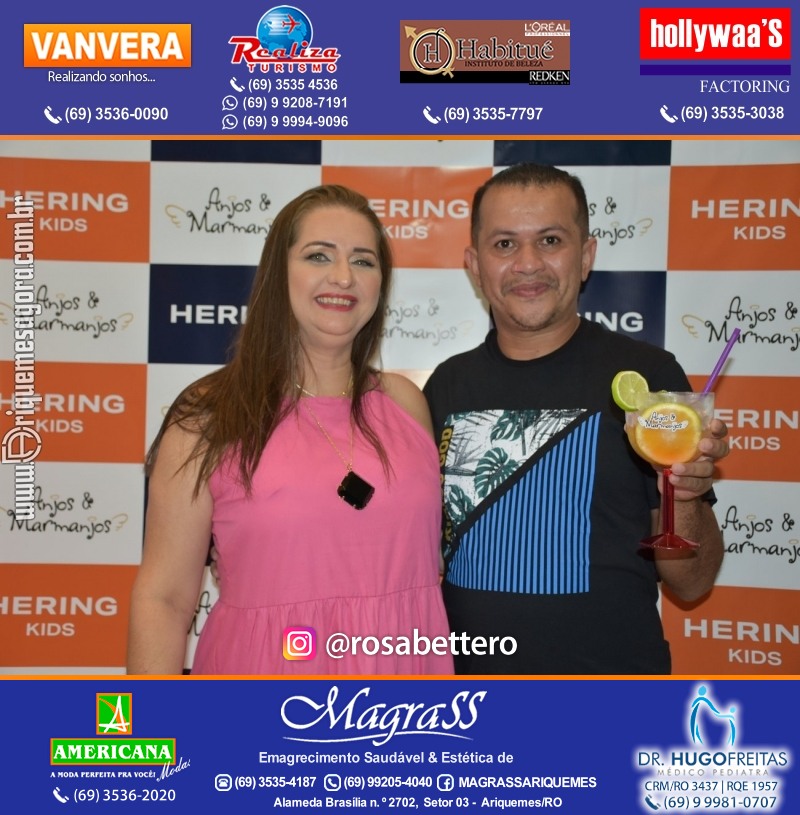 Coquetel de Aniversário 10 anos Loja ANJOS & MARMANJOS com  Hering Kids em Ariquemes