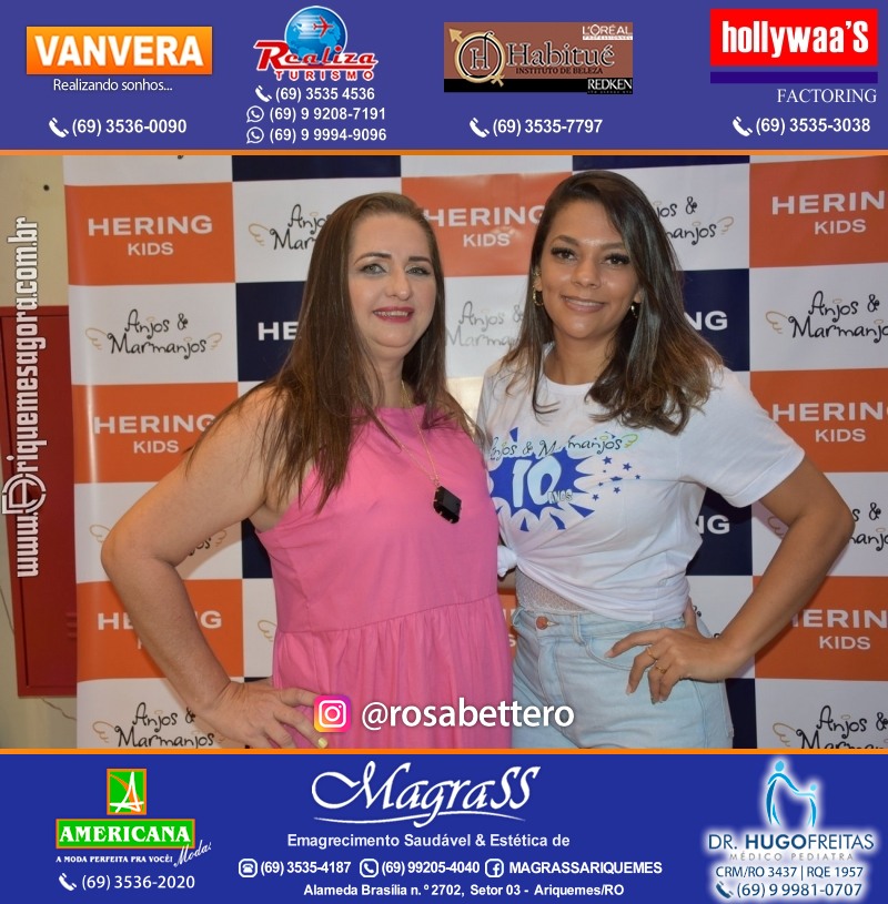 Coquetel de Aniversário 10 anos Loja ANJOS & MARMANJOS com  Hering Kids em Ariquemes