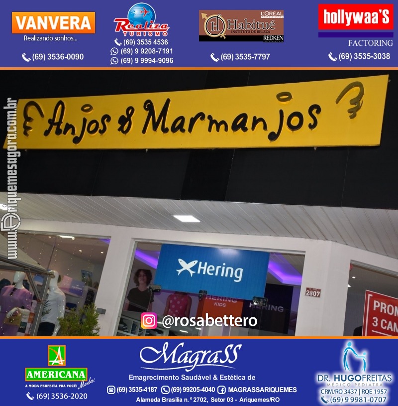 Coquetel de Aniversário 10 anos Loja ANJOS & MARMANJOS com  Hering Kids em Ariquemes