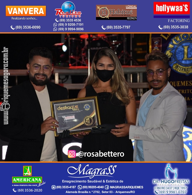 DESTAQUE 2021 - 25º PRÊMIO LEÃO - Realização Lions Clube Ariquemes Canaã Galera & Homenageados