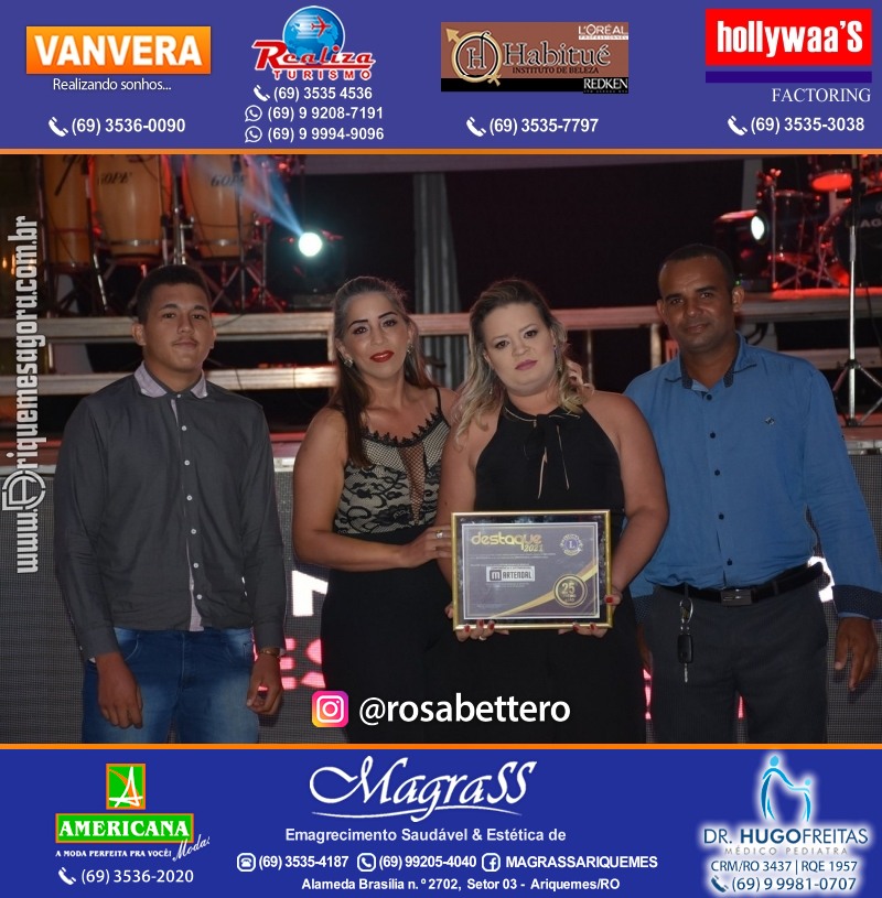 DESTAQUE 2021 - 25º PRÊMIO LEÃO - Realização Lions Clube Ariquemes Canaã Galera & Homenageados