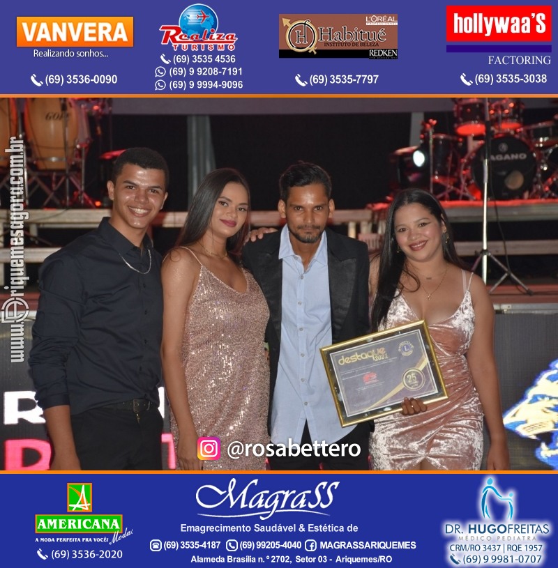 DESTAQUE 2021 - 25º PRÊMIO LEÃO - Realização Lions Clube Ariquemes Canaã Galera & Homenageados
