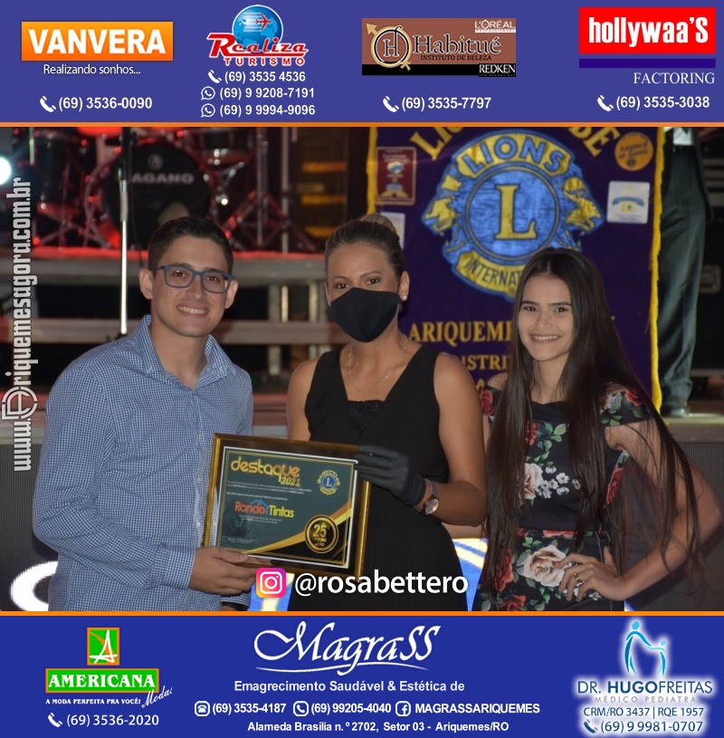 DESTAQUE 2021 - 25º PRÊMIO LEÃO - Realização Lions Clube Ariquemes Canaã Galera & Homenageados