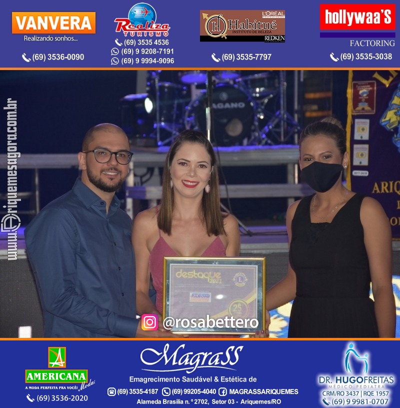 DESTAQUE 2021 - 25º PRÊMIO LEÃO - Realização Lions Clube Ariquemes Canaã Galera & Homenageados