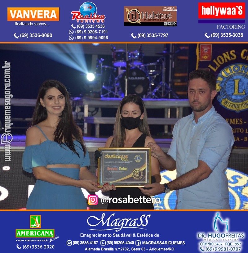DESTAQUE 2021 - 25º PRÊMIO LEÃO - Realização Lions Clube Ariquemes Canaã Galera & Homenageados