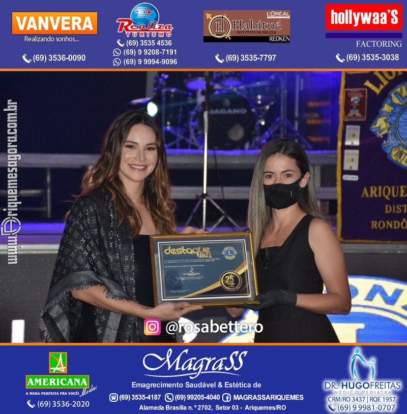 DESTAQUE 2021 - 25º PRÊMIO LEÃO - Realização Lions Clube Ariquemes Canaã Galera & Homenageados