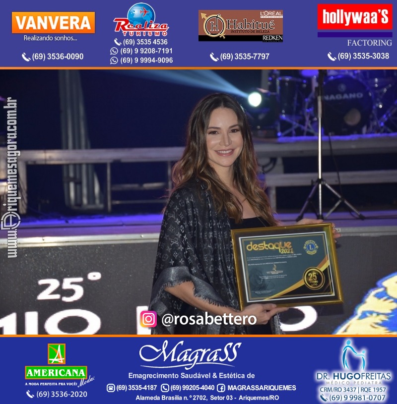 DESTAQUE 2021 - 25º PRÊMIO LEÃO - Realização Lions Clube Ariquemes Canaã Galera & Homenageados