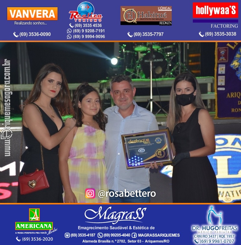DESTAQUE 2021 - 25º PRÊMIO LEÃO - Realização Lions Clube Ariquemes Canaã Galera & Homenageados