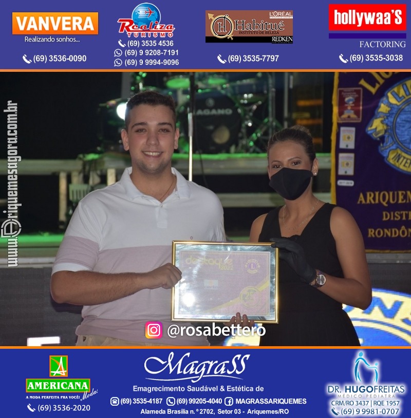 DESTAQUE 2021 - 25º PRÊMIO LEÃO - Realização Lions Clube Ariquemes Canaã Galera & Homenageados