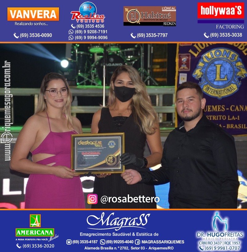 DESTAQUE 2021 - 25º PRÊMIO LEÃO - Realização Lions Clube Ariquemes Canaã Galera & Homenageados