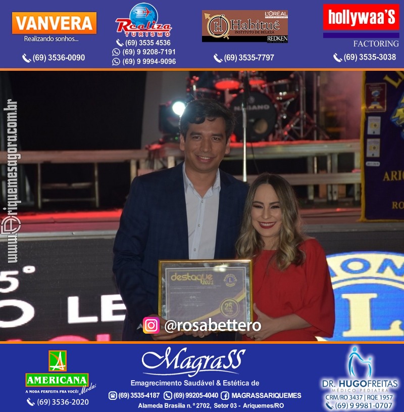 DESTAQUE 2021 - 25º PRÊMIO LEÃO - Realização Lions Clube Ariquemes Canaã Galera & Homenageados