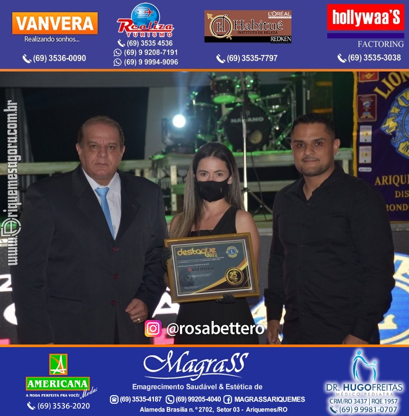 DESTAQUE 2021 - 25º PRÊMIO LEÃO - Realização Lions Clube Ariquemes Canaã Galera & Homenageados