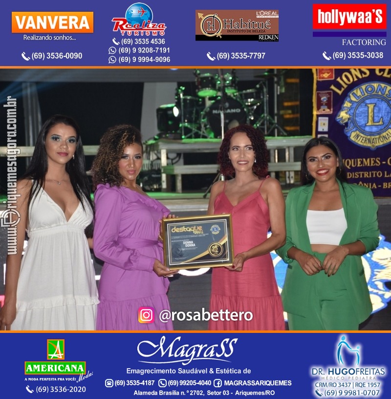 DESTAQUE 2021 - 25º PRÊMIO LEÃO - Realização Lions Clube Ariquemes Canaã Galera & Homenageados