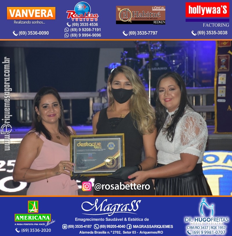 DESTAQUE 2021 - 25º PRÊMIO LEÃO - Realização Lions Clube Ariquemes Canaã Galera & Homenageados