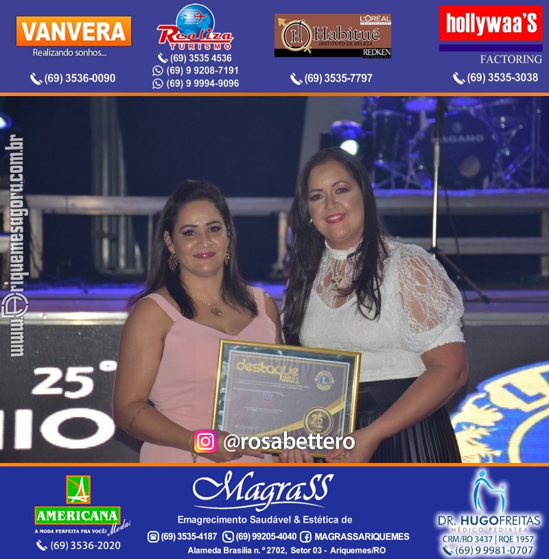 DESTAQUE 2021 - 25º PRÊMIO LEÃO - Realização Lions Clube Ariquemes Canaã Galera & Homenageados