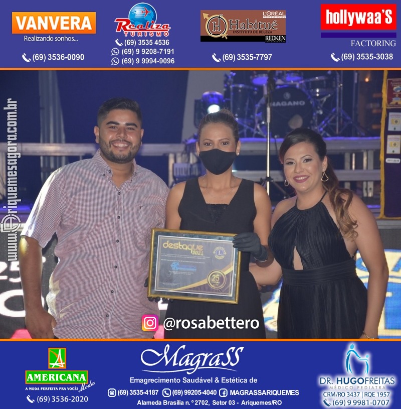 DESTAQUE 2021 - 25º PRÊMIO LEÃO - Realização Lions Clube Ariquemes Canaã Galera & Homenageados