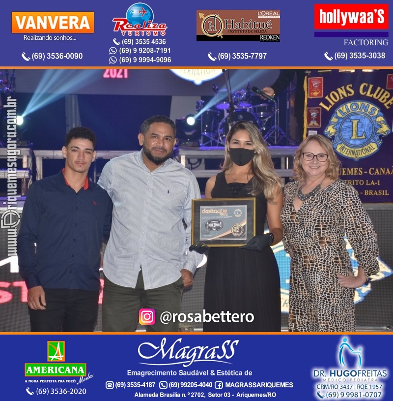 DESTAQUE 2021 - 25º PRÊMIO LEÃO - Realização Lions Clube Ariquemes Canaã Galera & Homenageados