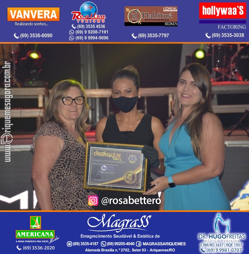 DESTAQUE 2021 - 25º PRÊMIO LEÃO - Realização Lions Clube Ariquemes Canaã Galera & Homenageados
