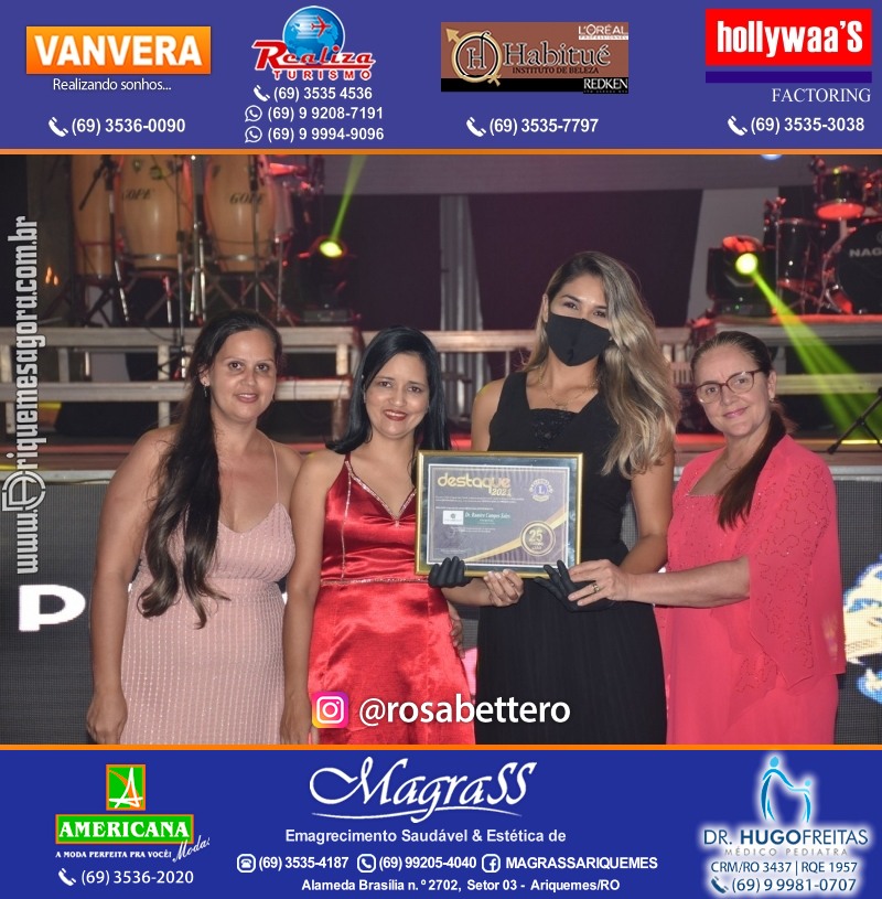 DESTAQUE 2021 - 25º PRÊMIO LEÃO - Realização Lions Clube Ariquemes Canaã Galera & Homenageados